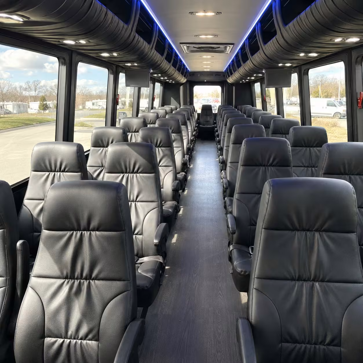 15 35 passenger minibus inside