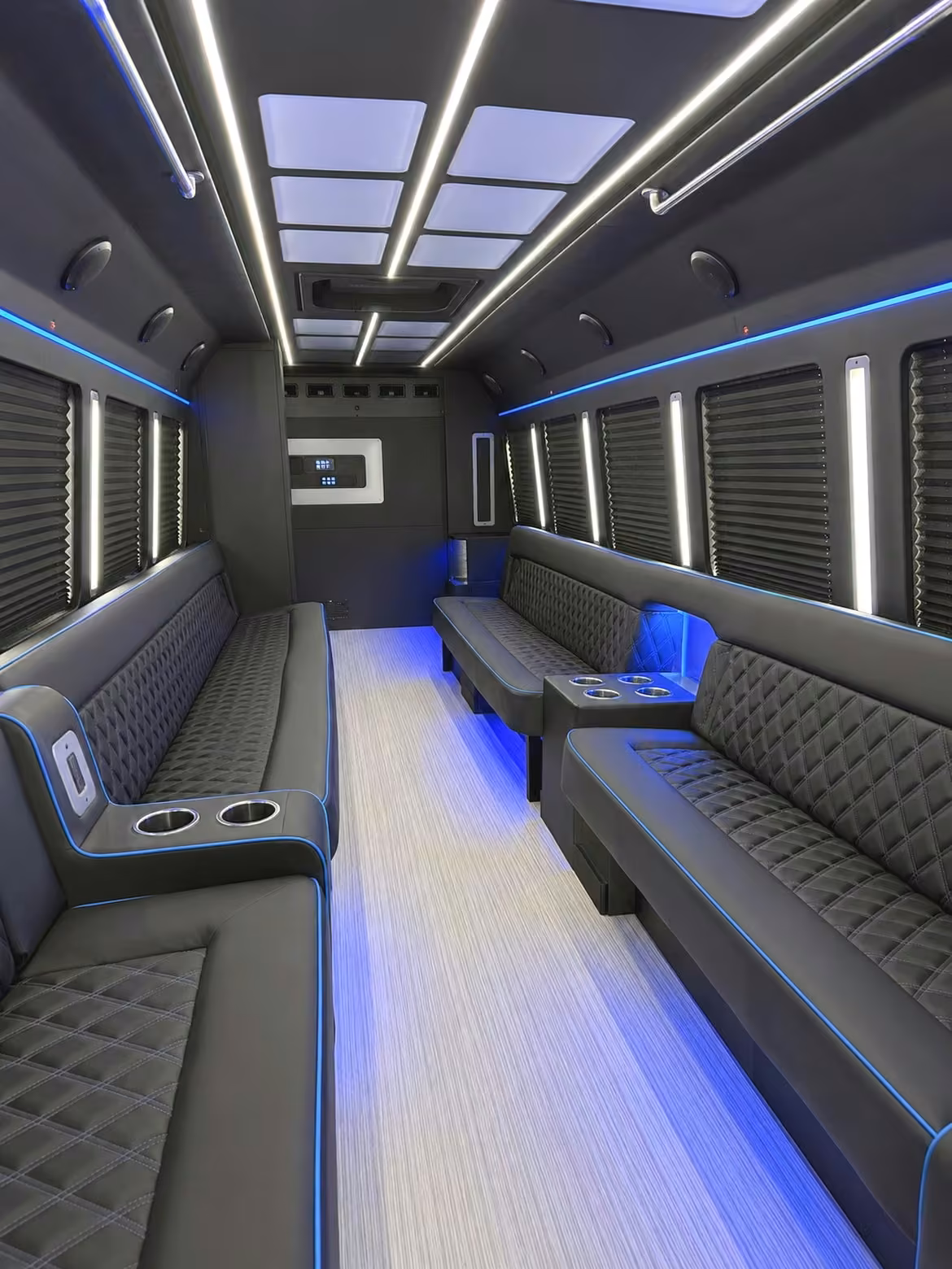 25 passenger party bus interior